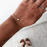 DIEZI 12 Style Bohemian Handmade Heart Tassel Shell Bracelet Sets Women 2019 New Rope Chain Bracelets Jewelry Christmas Gift